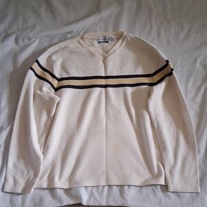 White Sweater with Stripes